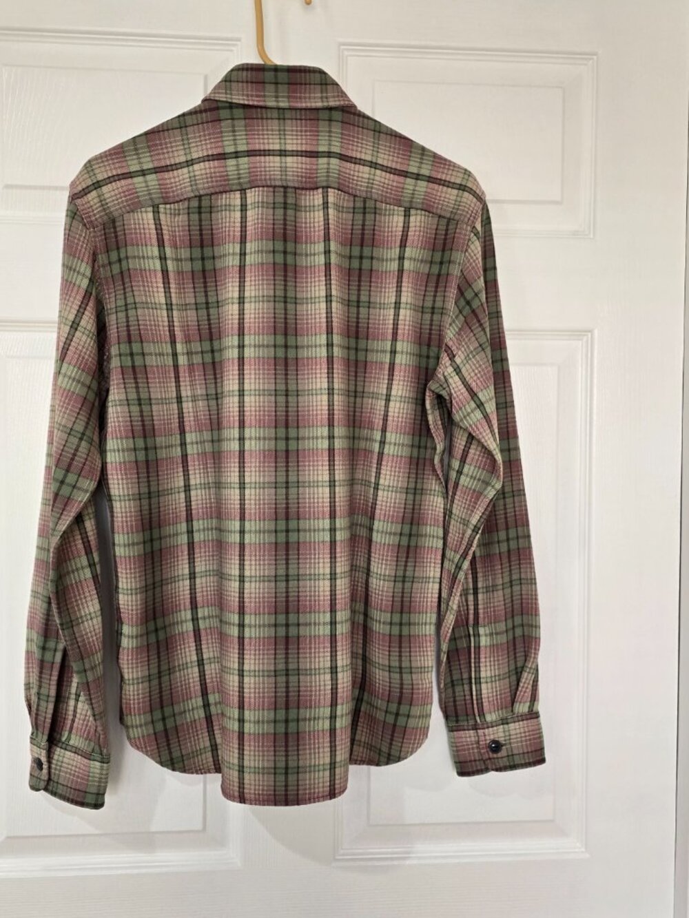 Double RL RRL By Ralph Lauren Men's Butte West Work Shirt Sage Plaid Size S NWOT - Picture 7 of 10